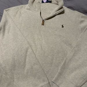 Sand color polo sweater